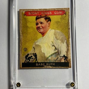Babe Ruth - "El Sultán de Swat" - Babe Ruth - tarjeta de béisbol - El hermano Matthias Boutlier ayudó a Ruth - Medias Rojas, Yankees, Bravos
