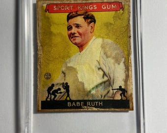 レアオリジナル 1962 Topps #136 ベーブ・ルース - ベーブがヤンキース 