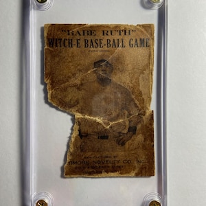 Figurina di baseball di George Herman "Babe" Ruth - inviata alla St. Mary's Industrial School for Boys - mentore del fratello Matthias Boutlier - Leggendario