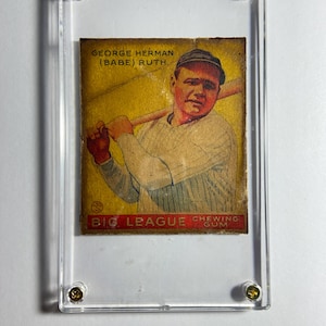 George Herman Ruth "Il Sultano dello Swat" - Babe Ruth - carta da baseball - battitore per i New York Yankees - membri inaugurali dei "primi cinque" membri della HOF