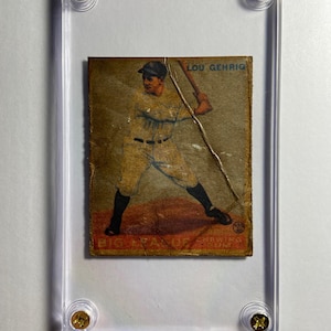 Henry Louis Gehrig Jr. (Heinrich Ludwig Gehrig Jr.) honkbalkaart - "the Iron Horse" - toespraak "Gelukkigste man op aarde" - MLB