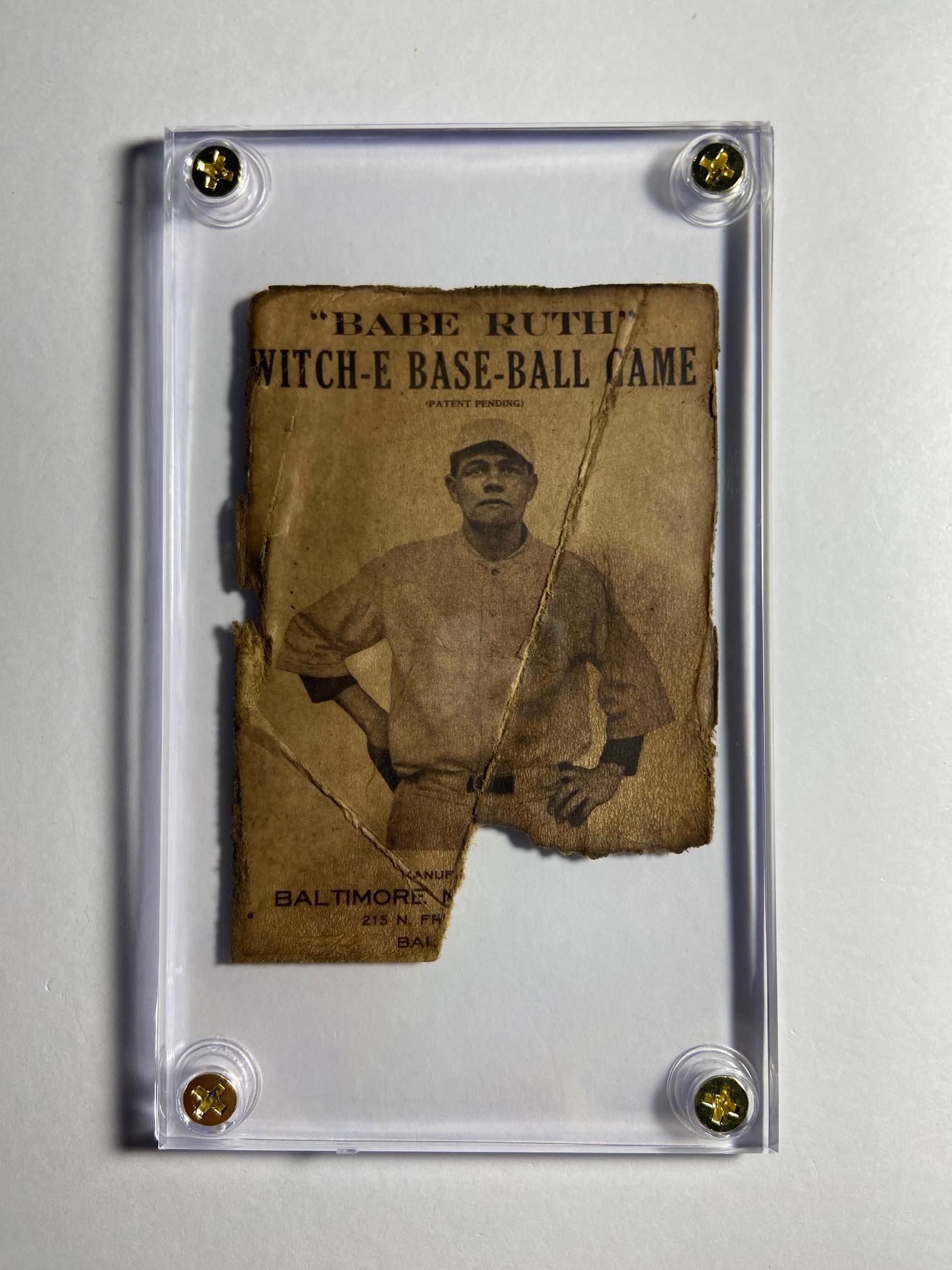 George Herman Babe buying Ruth baseball