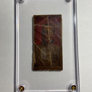 Ty Cobb - Tyrus Raymond Cobb -baseball card - red front - nicknamed &quot;The Georgia Peach&quot;