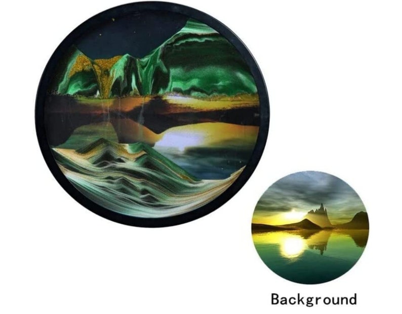 60 CM Wall Hanging Moving Sand Art Sandscape 3D Large Décor Etsy