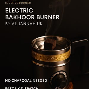 Elektrische wierookbrander SUPREME automatische AAN/UIT-thermostaat temperatuurregeling voor Oudh - Bakhoor-Resins-Frankincense-Lobaan-Dhoop-Wax-Oil
