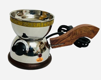 Electric Jumbo Cup incense burner automatic ON/OFF thermostat temperature control Oudh - Bakhoor-Resins-Frankincense-Lobaan-Dhoop-Wax-Oil