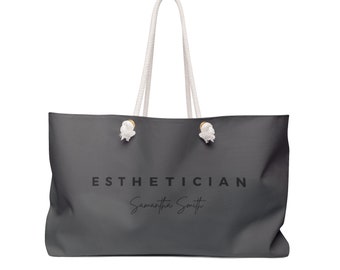 Personalized Esthetician Tote Bag, Gift For Esthetician, Personalized Name Gift, Lash Tech Gift, Salon Staff Gift, Esthetician, Canvas Tote