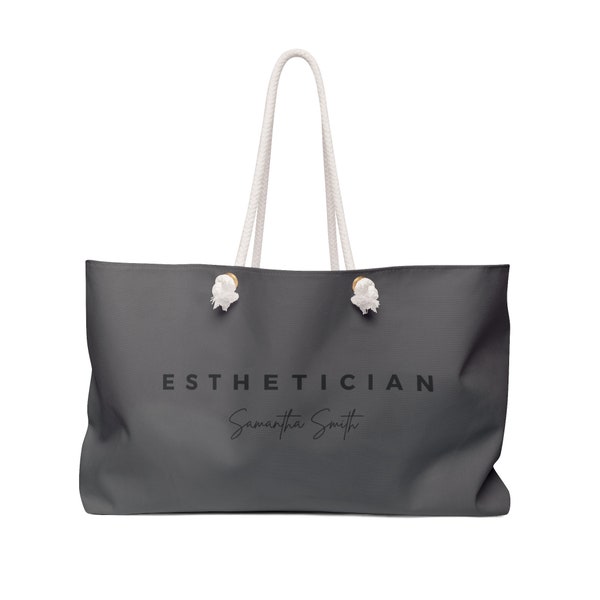 Personalized Esthetician Tote Bag, Gift For Esthetician, Personalized Name Gift, Lash Tech Gift, Salon Staff Gift, Esthetician, Canvas Tote