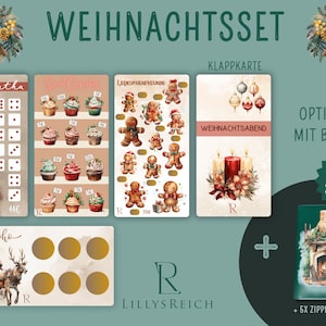Weihnachtsbinder I Sparchallenges I Sparspiel I Trennblatt I Postkarte