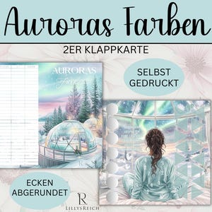 Auroras Farben l Klappkarte l Rubbelchallenge I Abstreichen I Würfeln l Sparchallenge l Winter