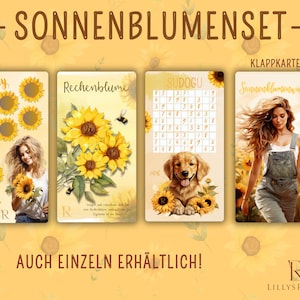 Sonnenblumenset I Sparchallenges I Sonnenblume I Sommer I Set