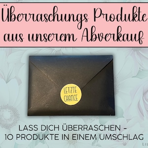 Letzte Chance Umschlag l 10 Überraschungsprodukte aus unserem Lager l Spar-Challenges, Spiele und Zubehör | Abverkauf
