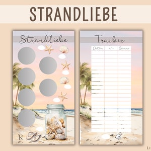 Sparchallenge l Strandliebe l Würfeln l Rubbeln l Abstreichen