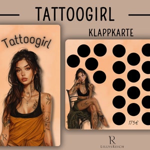 Sparchallenge I Tattoogirl I Rubbelchallenge I Tattoo I Klappkarte