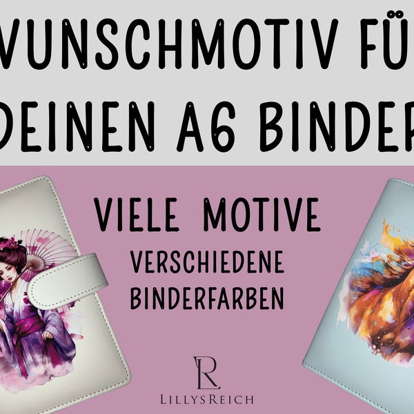 Wunschmotiv für deinen Binder I Titelbild / Umschlagmethode