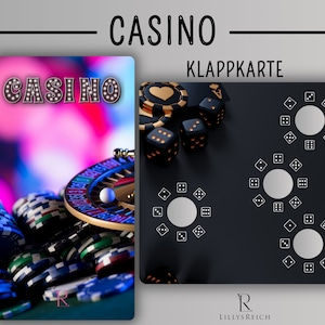 Sparchallenge I Casino I Rubbelchallenge I Würfelchallenge I Klappkarte
