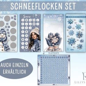 Schneeflocken Set I Klappkarte l Rubbel Challenge l Winter l Umschlagmethode