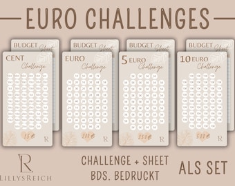 Euro Challenges as a set I 5 euros I 10 euros I cents I euros
