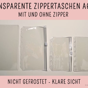 Zippertaschen l Format A6 A7 l Mit und ohne Zipper l Clear l Transparent