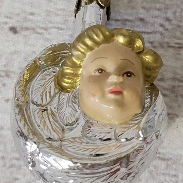 Katherines Collection Miniature Angel wrapped in Silver Wings 2"