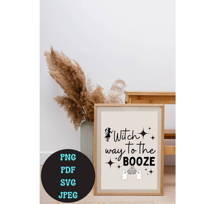 Witch Way to the Booze Svg Funny Halloween Svg Booze Svg - Etsy