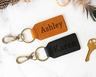 Personalized Leather Keychain, Customized Keychain, Custom Leather Key chain, Coordinates key chain longitude latitude keychain, Best Gift