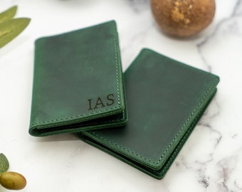Best Christmas Gifts, Pop Up Credit Card Wallet, Leather Wallet, Slim Leather Wallet, Unisex Wallet, Distressed Leather Cardholder