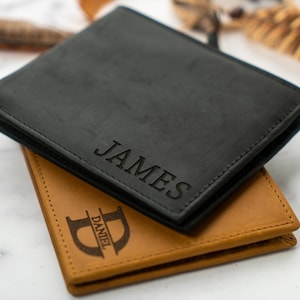 Las mejores ideas para regalos de Navidad, regalo personalizado, billetera grabada, billetera personalizada, billetera para él, regalo para él, regalo para papá, regalo de Navidad