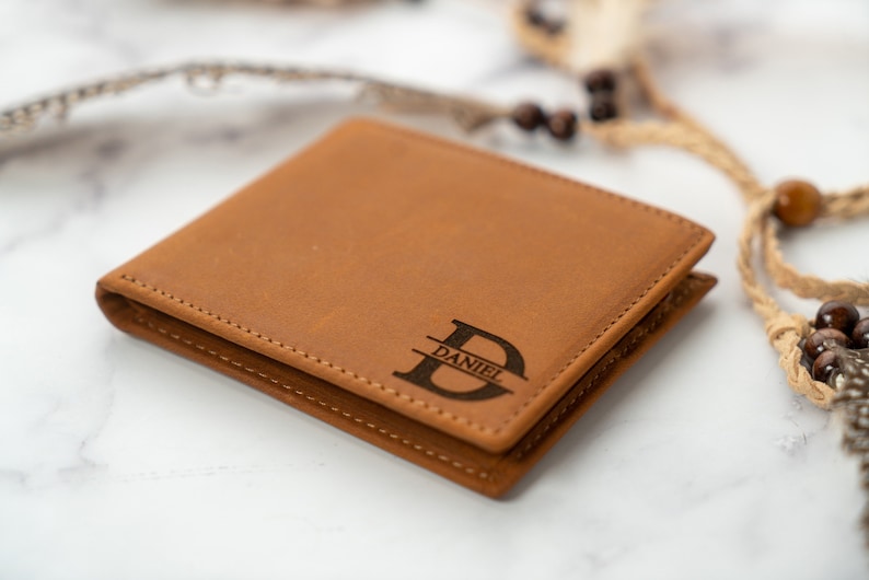 Christmas Gift for Him, Personalized Wallet, Mens Wallet, Engraved Wallet, Custom Wallet, Leather Wallet,Boyfriend Gift For Men,Gift for Dad image 6