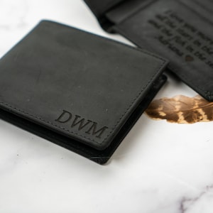 Christmas Gift for Him, Personalized Wallet, Mens Wallet, Engraved Wallet, Custom Wallet, Leather Wallet,Boyfriend Gift For Men,Gift for Dad image 8