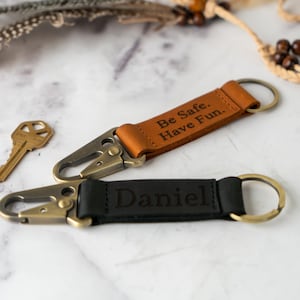 Best Christmas gifts. Personalized Leather Keychain. Custom Leather Keychain. Wedding Gift, Monogrammed Leather Key fob. Handmade in USA