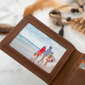 Christmas Gift for Him, Personalized Wallet, Mens Wallet, Engraved Wallet, Custom Wallet, Leather Wallet,Boyfriend Gift For Men,Gift for Dad image 5
