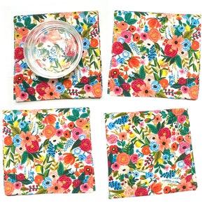 10 po. Carabine à cocktail Paper Co Petite serviettes de table Garden Party en tissu floral, imprimé floral, luxe, éco-responsable et durable, Linge de table de Pâques rpcq