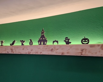 Erweiterungsset Halloween - passend zur Wandlampe! Halloween Figuren, Gespenster und Kürbisse