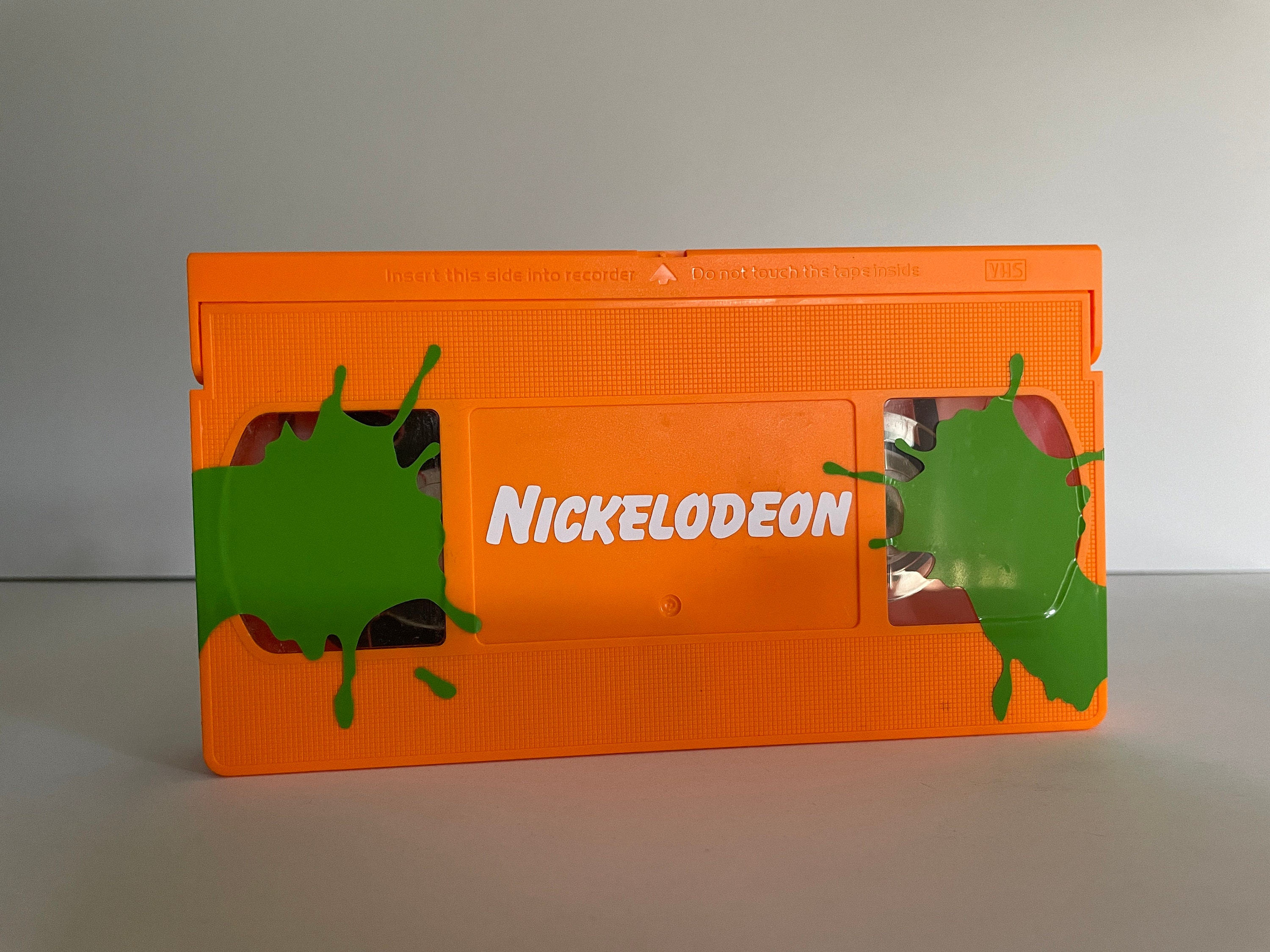 Nickelodeon Orange Logo Slime Vhs Tape No Case Etsy Uk