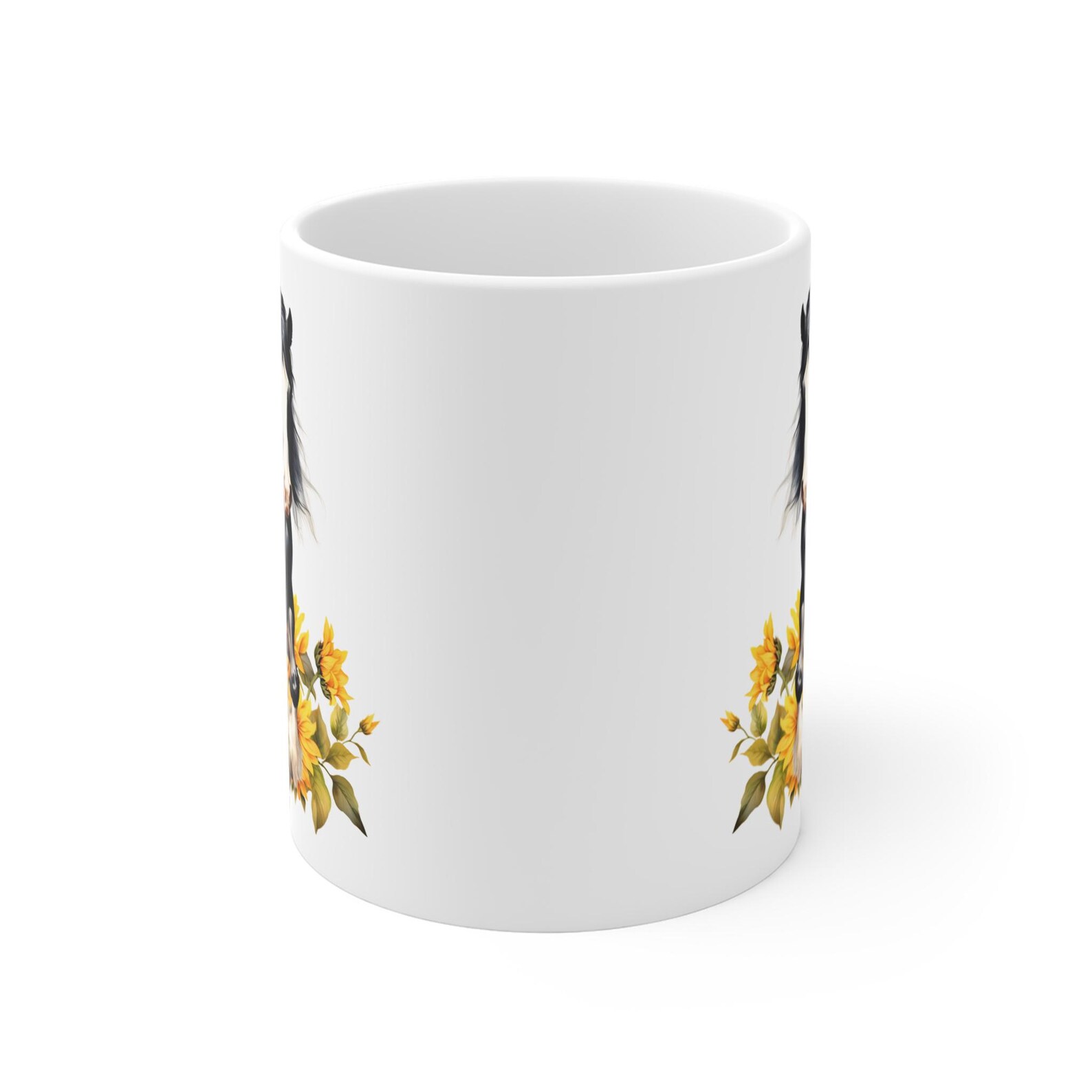 Watercolor Horse and Sunflowers Mug, Horse Lovers Gift, Tea Coffee Cup ...