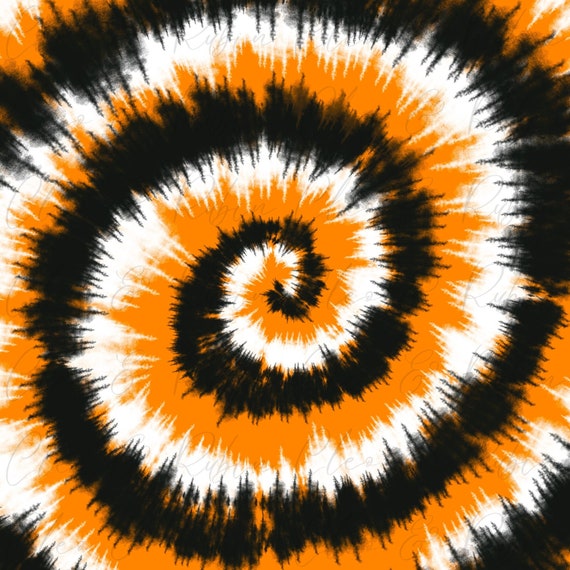 Orange Black White Tie Dye PNG Digital Background Texture - Etsy