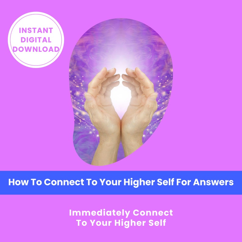 Connect with Your Higher Self For Answers, Guided Meditation with Audio, How To Guide, Intuitive Coaching, Spiritual Awakening image 1