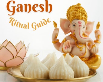 Lord Ganesha Puja Guide: Hindu Ritual Instructions (Instant Download)