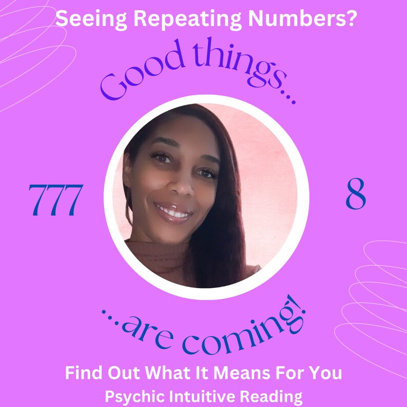 Are You Seeing Repeating Numbers Everywhere SAME DAY Psychic Reading, Angel Numbers, Repeating Numbers, Intuitive Reading, Oracle Reading image 1