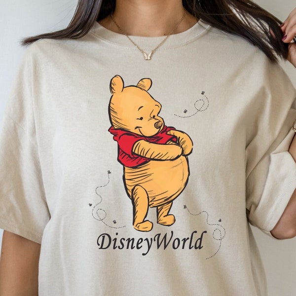 Retro Winnie The Pooh Disneyworld Est 1971 T-shirt, Disneyworld Shirt, 2023 Family Vacation Tee, Magic Kingdom, Mickey Winnie Shirt