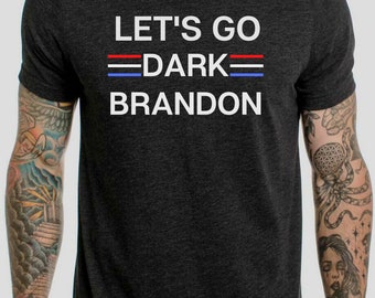 Joe Biden Let's Go Dark Brandon Crewneck T-Shirt