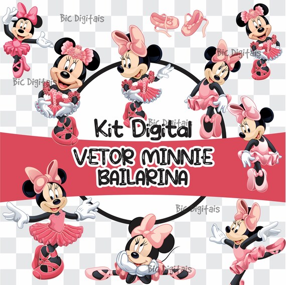 Digital Kit Ballet Dancer Minnie Files Ballet Dancer Minnie Etsy