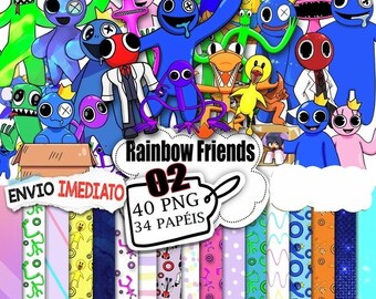 Purple Rainbow Friends Clipart, HD phone wallpaper