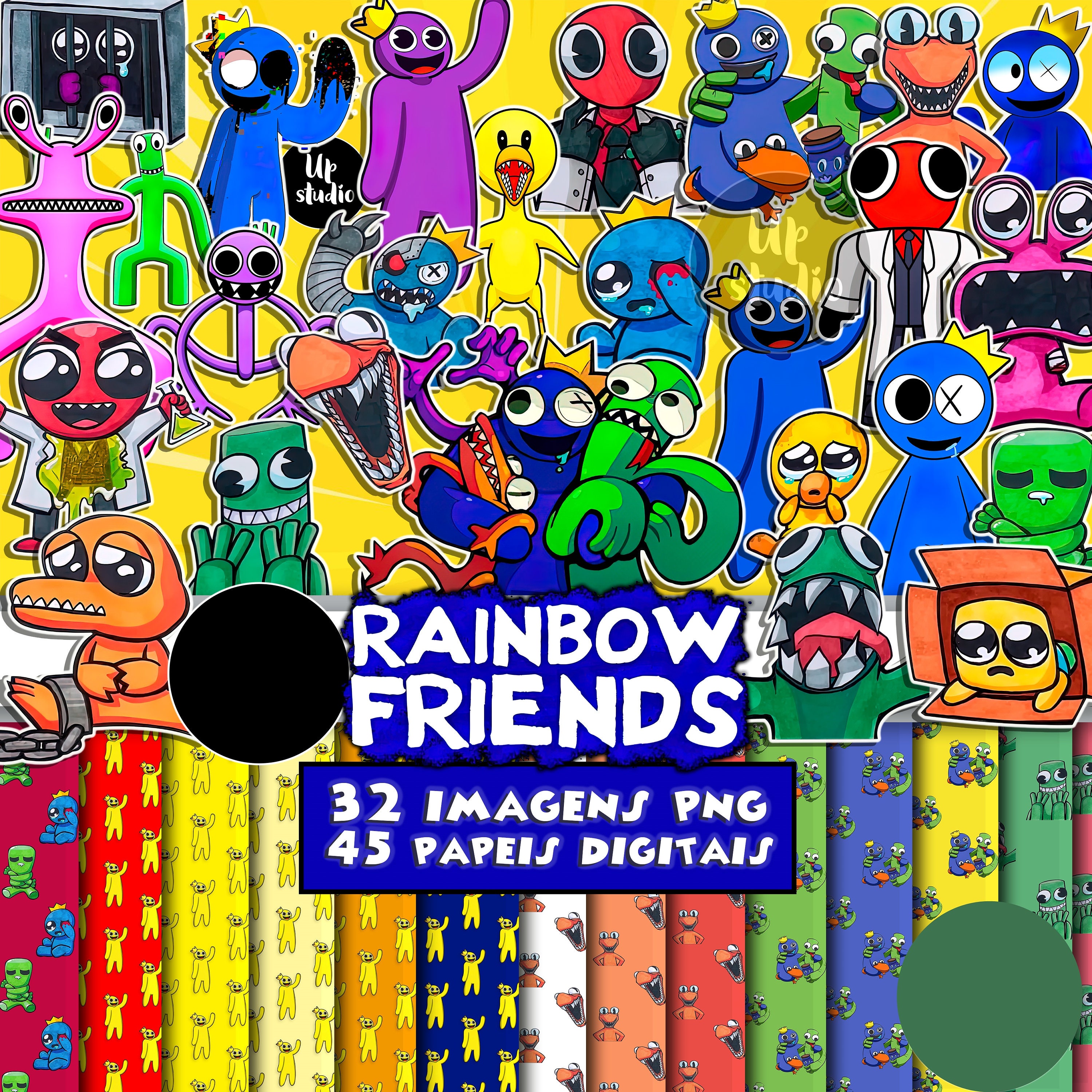 Rainbow friends fanart on the spray paint game! : r/RainbowFriends