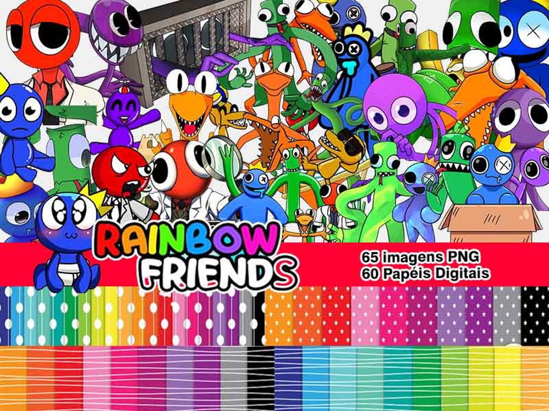 MEGA Bundle Rainbow Friends Digital Set Clipart Images - Etsy