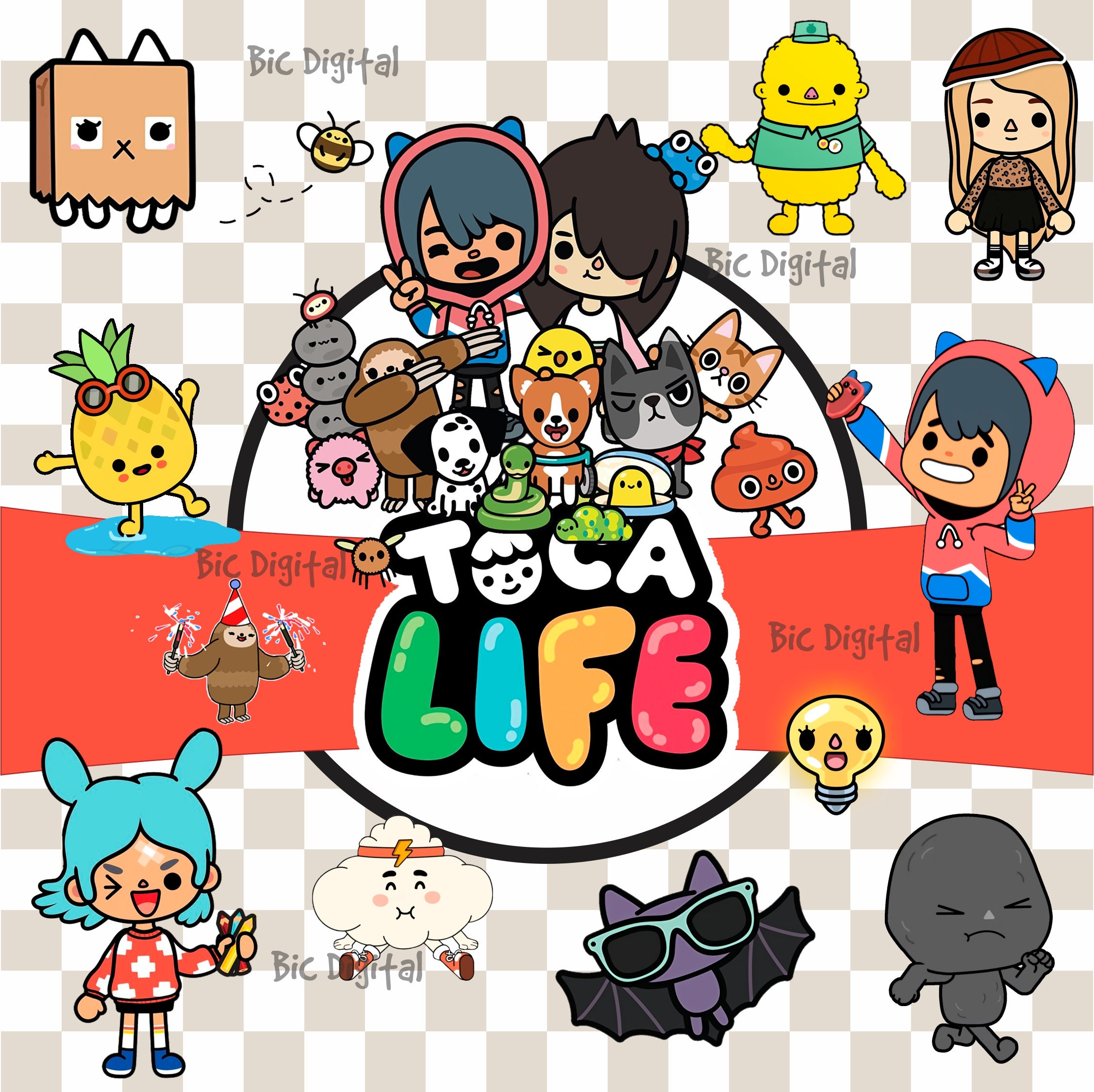 Toca Life World, Toca Boca, Girl Toca Life PNG, Toca Boca Life Clipart,  Transparent Background,Instant Download Clipart Dreambox