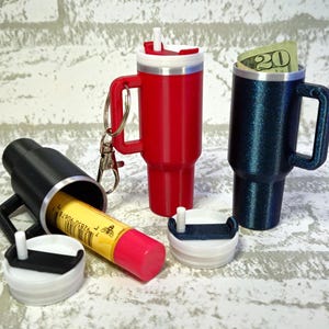 Mini Tumbler Keychain | chapstick Holder | Pill Holder | Mini Tumbler Keychain