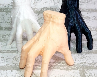 Mercoledì Addams Mano della Cosa - La Cosa - Serie Netflix - La Cosa - Decorazione da scrivania - Supporto per orologio - Stampato in 3D