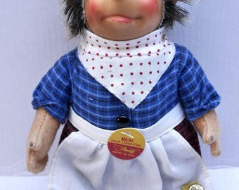 Vintage Steiff Mecki/Micki Hedgehog 7628/17, 18 cm, based on the Diehl film, with all IDs, K/F/S